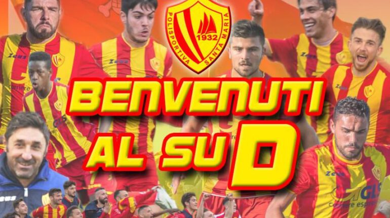 Eccellenza Campania, Polisportiva Santa Maria festeggia la promozione: “Benvenuti al suD”