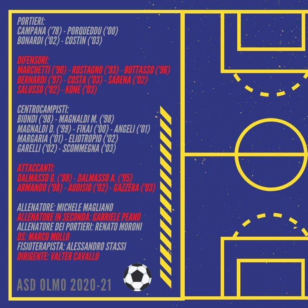 asd olmo rosa 2020 2021