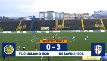 Serie D, Giugliano-Savoia: 0-3. Tutto facile nella ripresa per gli oplontini