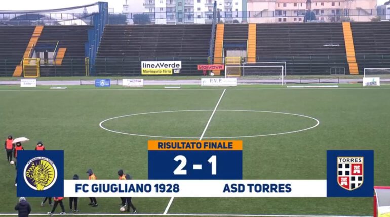 Serie D, Giugliano-Torres: 2-1. Orefice torna al gol e inizia nel migliore dei modi l’era Palma