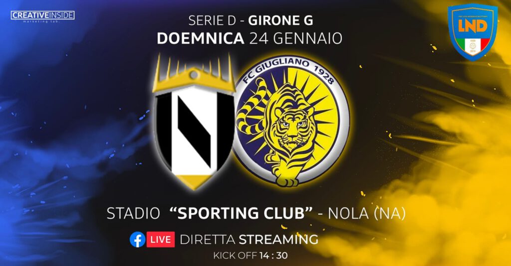 Serie D, il Nola trova il primo successo stagionale contro un Giugliano irriconoscibile