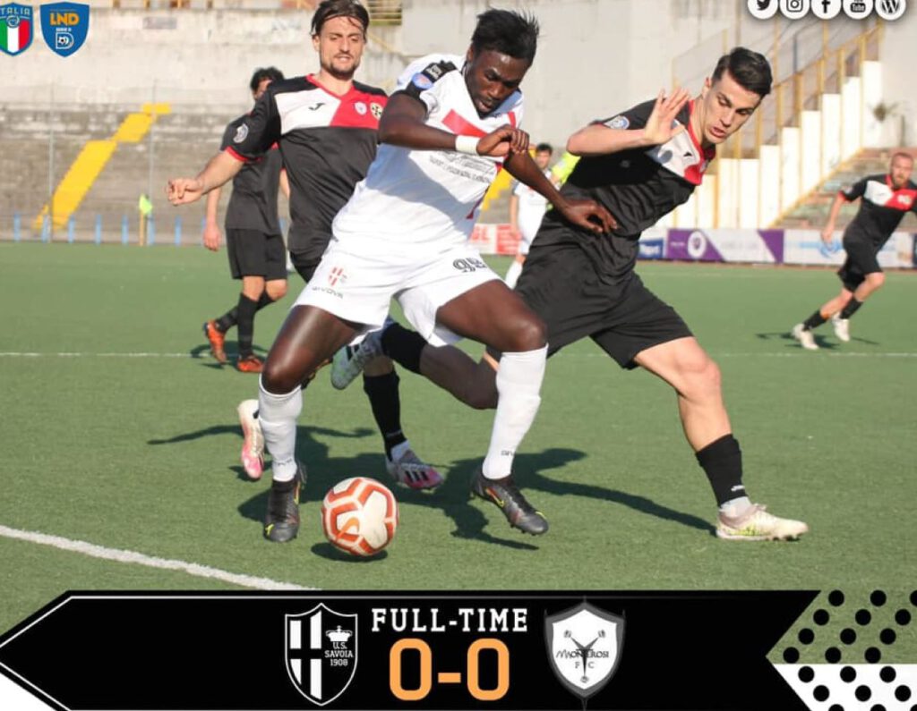 Serie D - Savoia-Monterosi: 0-0. Un pareggio inutile per gli oplontini