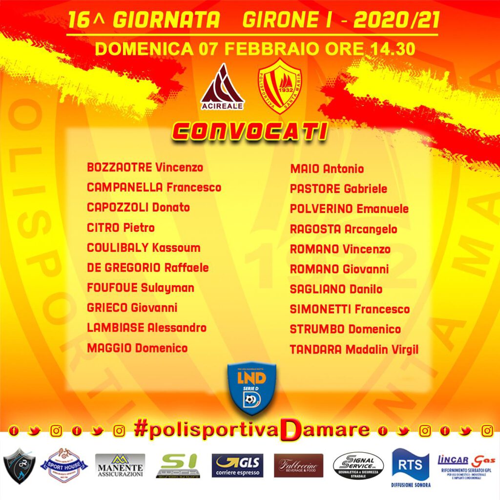 convocati santa maria