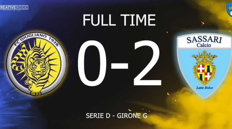 Serie D – Giugliano-Latte Dolce: 0-2. Piazza regala e questa volta non riesce il miracolo ai tigrotti