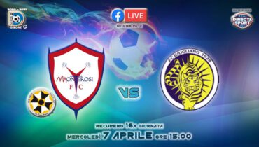 Serie D – Monterosi-Giugliano: 1-0. Ennesima sconfitta per i tigrotti che terminano la gara in 9